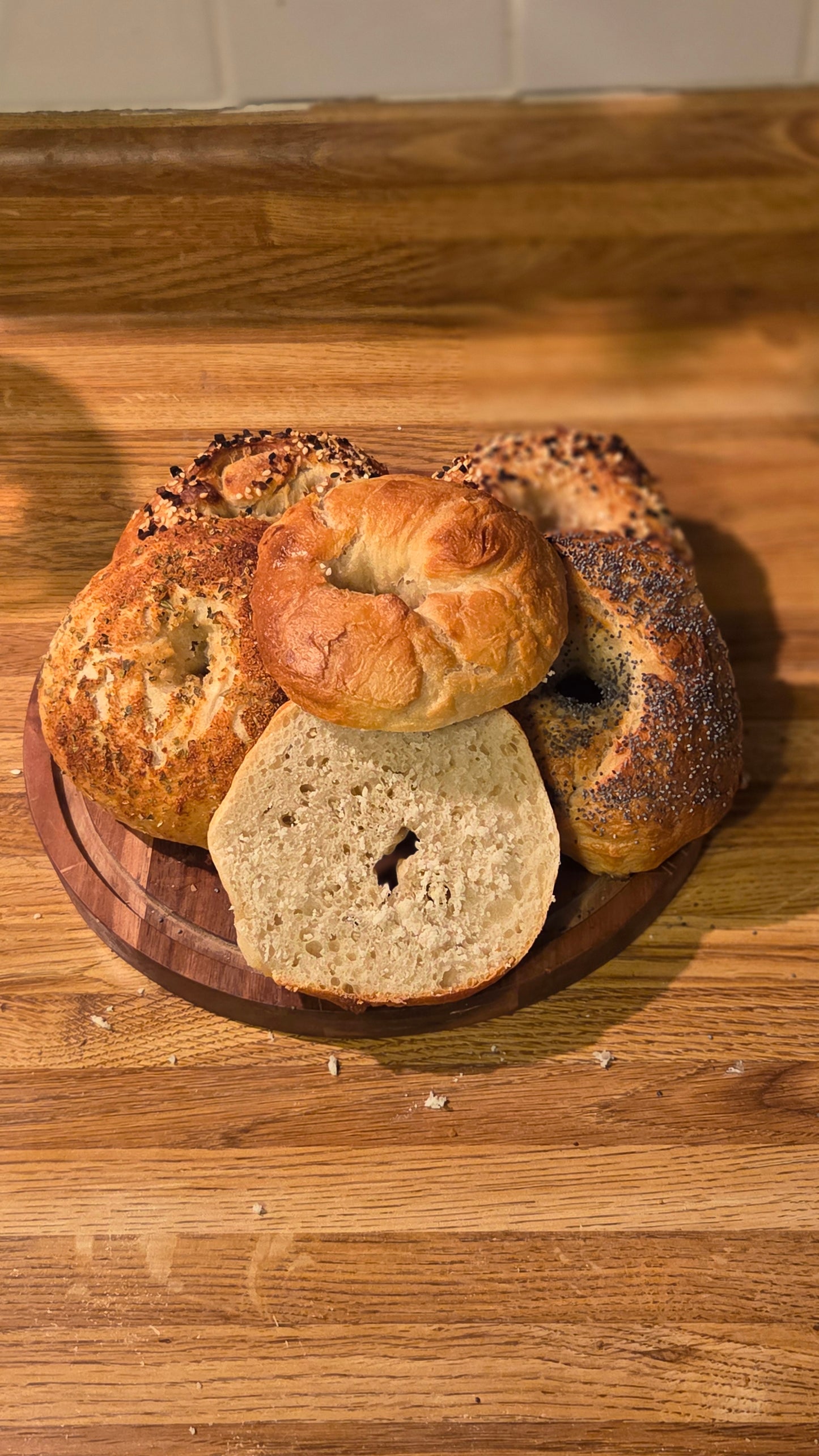 Sourdough Bagels