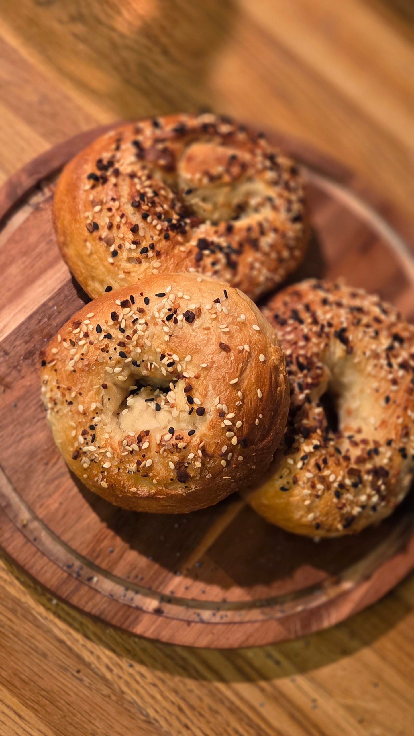 Sourdough Bagels